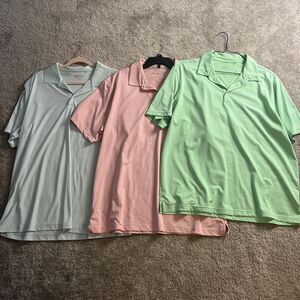 Walter Hagen Golf Polo Shirts Men’s Size XL (Lot Of 3) Blue, Pink, & Green (3)